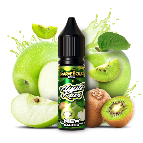 Жидкость Marvelous Brew Salt 15ml - Apple Kiwi на солевом никотине