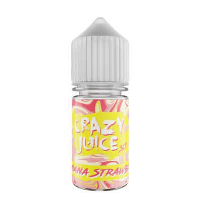 Рідина Crazy Juice 30мл - Banana Strawberry на сольовому нікотині