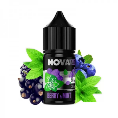 Жидкость Nova Salt 30мл (Berry & Mint) на солевом никотине