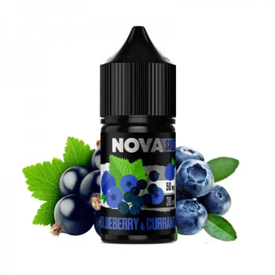Жидкость Nova Salt 30мл (Blueberry & Currant) на солевом никотине