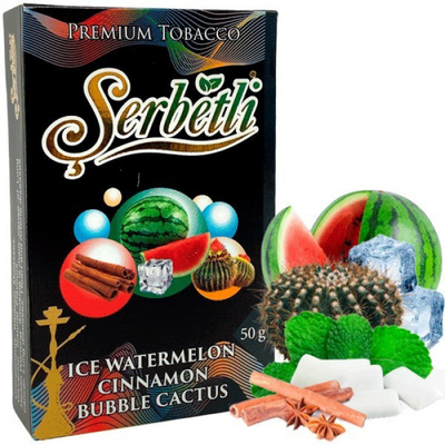 Табак для кальяна Serbetli 50g (Ice Watermelon Cinnamon Bubble Cactus)