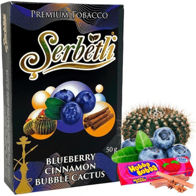Табак для кальяна Serbetli 50g (Blueberry Cinnamon Bubble Cactus)