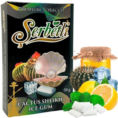 Табак для кальяну Serbetli 50g (Cactus Sheikh Ice Gum)