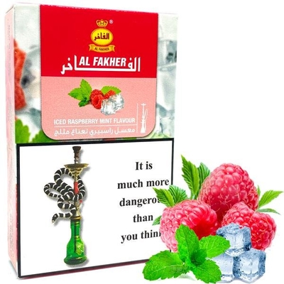 Табак для кальяна Al Fakher 50g (Iced Raspberry Mint) Малина Мята Лед
