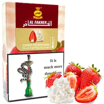 Табак для кальяну Al Fakher 50g (Strawberry With Cream) Полуниця Вершки