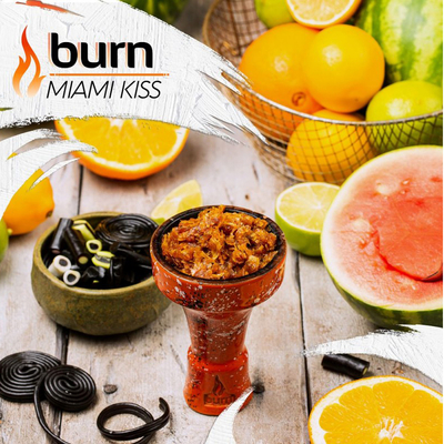 Табак для кальяна Burn 100g (Miami Kiss) Поцелуй из Майями