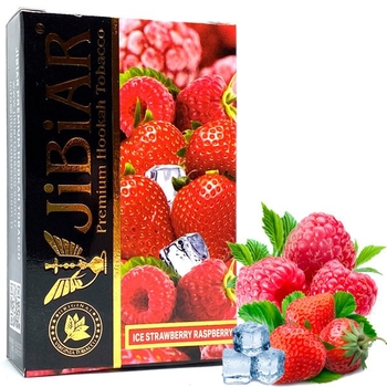 JiBiAR 50g (Ice Strawberry Raspberry) Лед Клубника Малина