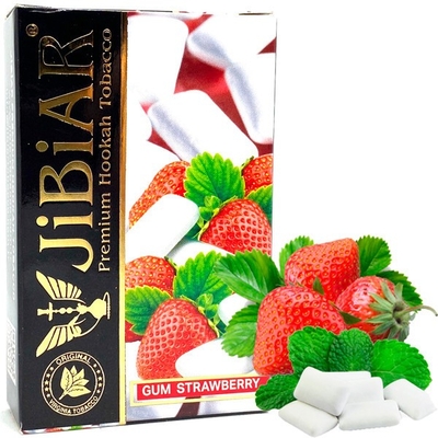 Табак для кальяну JiBiAR 50g (Gum Strawberry) Клубничная Жвачка