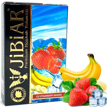 JiBiAR 50g (Ice Strawberry Banana) Лед Клубника Банан