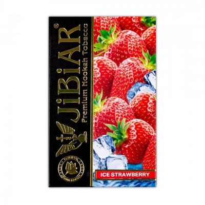 Табак для кальяна JiBiAR 50g (Ice Strawberry Tangerine) Лед Клубника Мандарин