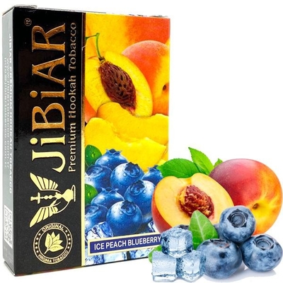 Табак для кальяну JiBiAR 50g (Ice Peach Blueberry) Лед Персик Черника