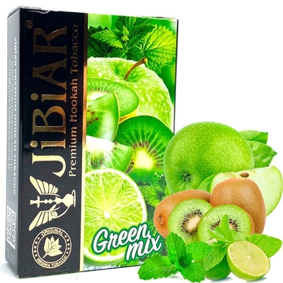 Табак для кальяну JiBiAR 50g (Green Mix) Зеленый Микс