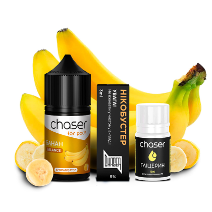 Набор Chaser For Pods Ultra Salt 30мл (Банан)