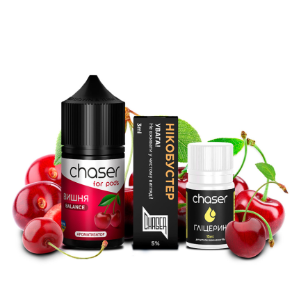 Набор Chaser For Pods Ultra Salt 30мл (Вишня)