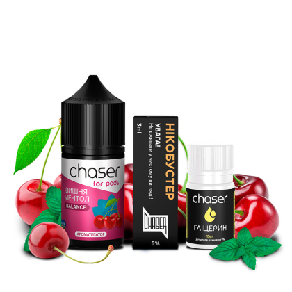 Набор Chaser For Pods Ultra Salt 30мл (Вишня Ментол)