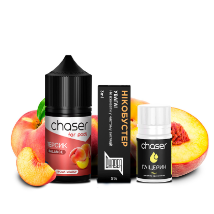 Набір Chaser For Pods Ultra Salt 30мл (Персик)