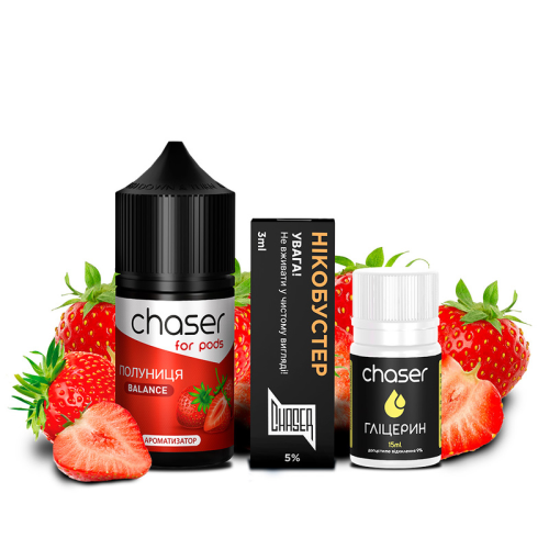 Набор Chaser For Pods Ultra Salt 30мл (Клубника)