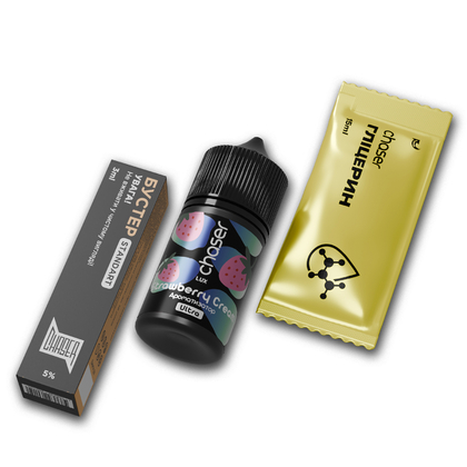Набор Chaser Lux Ultra Salt 30мл (Strawberry Cream)