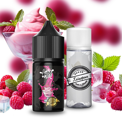 Набір Hype Black Salt 30мл (Ice Cream Raspberry)