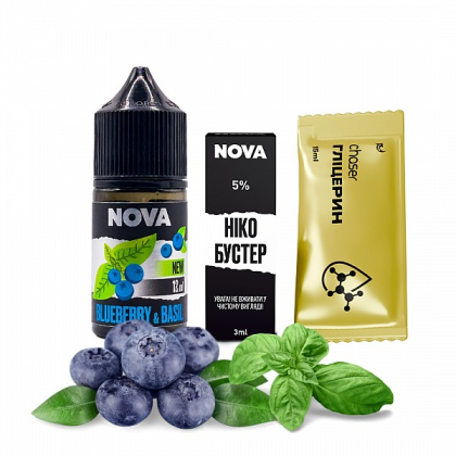 Набор Nova Salt 30мл (Blueberry Basil)