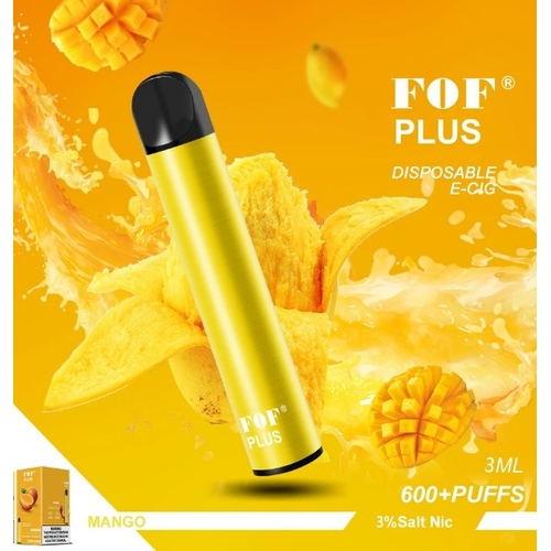 Одноразова електронна сигарета FoF Plus 600 Puffs