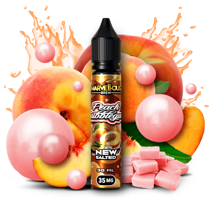 Marvelous Brew Salt 15ml - Peach Bubblegum