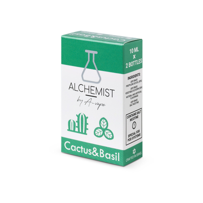 Рідина Alchemist Salt 10мл - Cactus Basil на сольовому нікотині