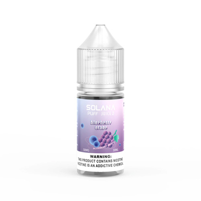 Жидкость Solana Puff Juice Salt 30мл (Blueberry Grape) на солевом никотине