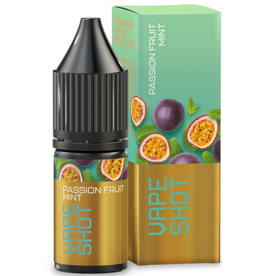 Рідина Vape Shot Salt 10мл (Passion Fruit Mint) на сольовому нікотині