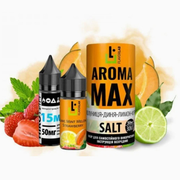Набор Aroma MAX Salt 30мл (Strawberry Melon Lemon Mint)