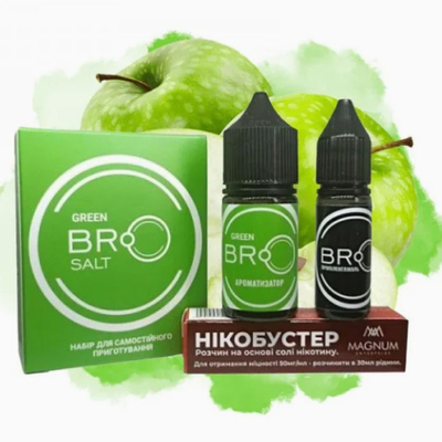 Набор BRO Salt 30мл (Green (Зеленое Яблоко))