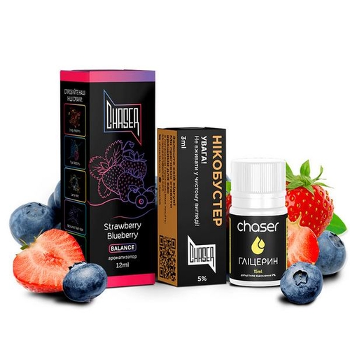 Набор Chaser Black Balance Salt 30мл (Strawberry Blueberry)