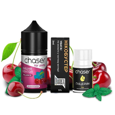 Набор Chaser For Pods Balance Salt 30мл (Вишня Ментол)