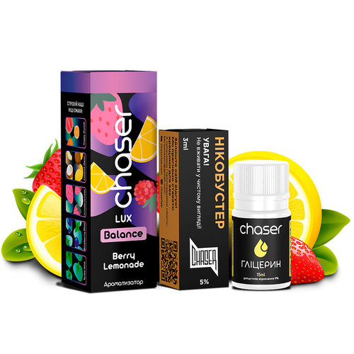 Набор Chaser Lux Balance Salt 30мл (Berry Lemonade)