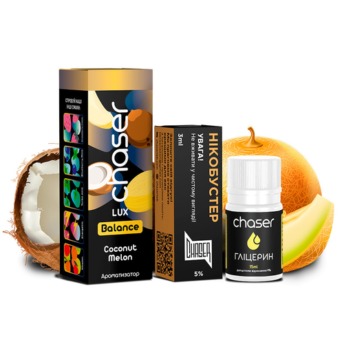 Набор Chaser Lux Balance Salt 30мл (Coconut Melon)