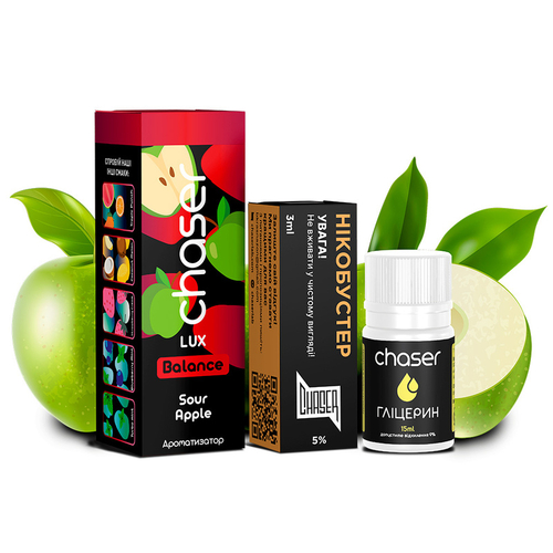 Набор Chaser Lux Balance Salt 30мл (Sour Apple)