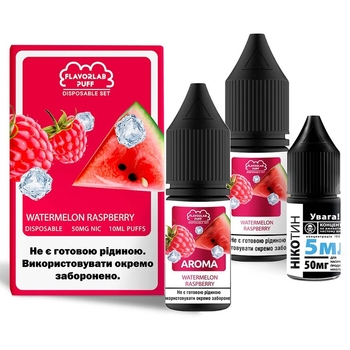 Набір Disposable Puff Salt 10мл (Watermelon Raspberry)