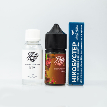 Набор Fluffy Puff Salt 30мл (Cherry & Tobacco)