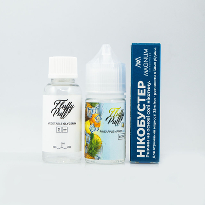 Набор Fluffy Puff Salt 30мл (Pineapple Mango Ice)