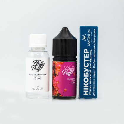 Набор Fluffy Puff Salt 30мл (Pink Berry)