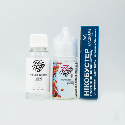 Набор Fluffy Puff Salt 30мл (Pink Berry Ice)