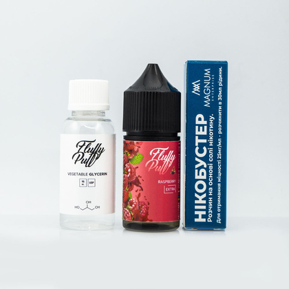 Набор Fluffy Puff Salt 30мл (Raspberry)