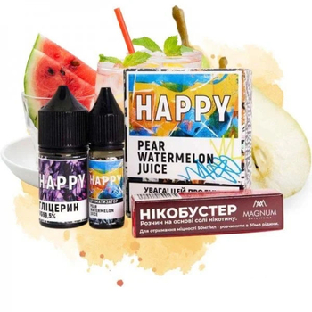Набор Happy Salt 30мл (Pear Watermelon Juice)