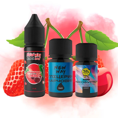 Набір New Way Black Salt 15мл (Cherry Strawberry)