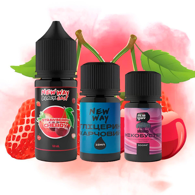 Набор New Way Black Salt 30мл (Cherry Strawberry)