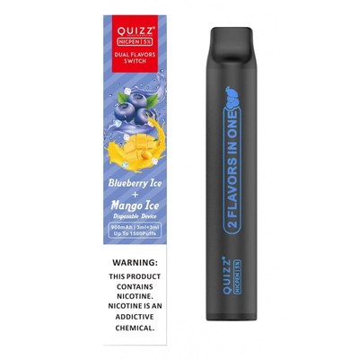 Одноразова електронна сигарета Quizz Dual Flavor Switch 1800 Puffs