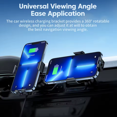 Адаптер для авто Toocki Wireless Charging Car Holder 15W (Black) Адаптер для авто Toocki Wireless Charging Car Holder 15W (Black)