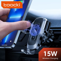 Адаптер для авто Toocki Wireless Charging Car Holder 15W (Black)