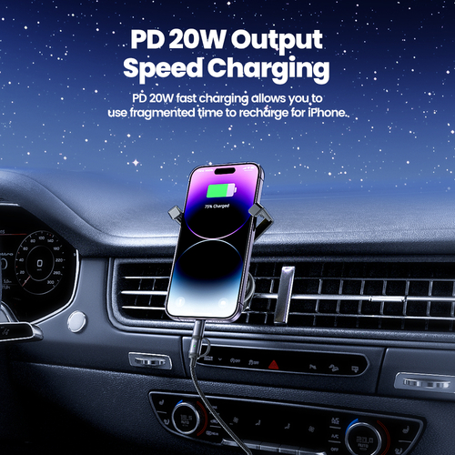 Кабель Toocki 2-in-1 Spring Stretch Cable C+C-L 20W 1.5m (Grey)