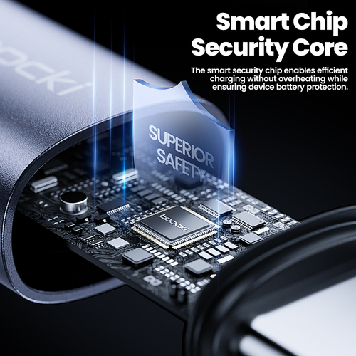 Кабель Toocki 2-in-1 Spring Stretch Cable C+C-L 20W 1.5m (Grey)